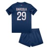 Paris Saint-Germain Bradley Barcola 29 Hjemme 2024-25 - Barn Draktsett